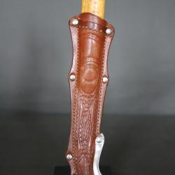 Ancien couteau traditionnel de chasse Finlandais dit Puuko - Finlande, 2nde motié 20ème siècle