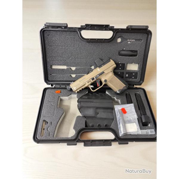 PISTOLET CANIK TP-9 ELITE COMBAT FDE 9X19 + MECANIK M02