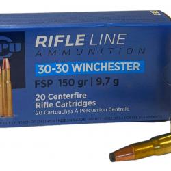 PARTIZAN cal.30-30 Win FSP Soft Point 150 grains - 9.7 grammes /20 10 boites ( 200 munitions )