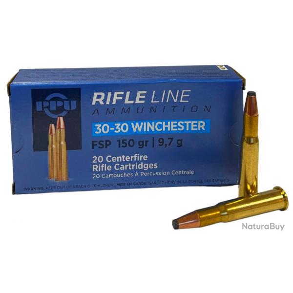 PARTIZAN cal.30-30 Win FSP Soft Point 150 grains - 9.7 grammes /20 1 boite ( 20 munitions)