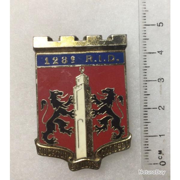 FRANCE INFANTERIE - Insigne 128 R.I.D. Rgiment d?Infanterie Divisionnaire?Drago 2532