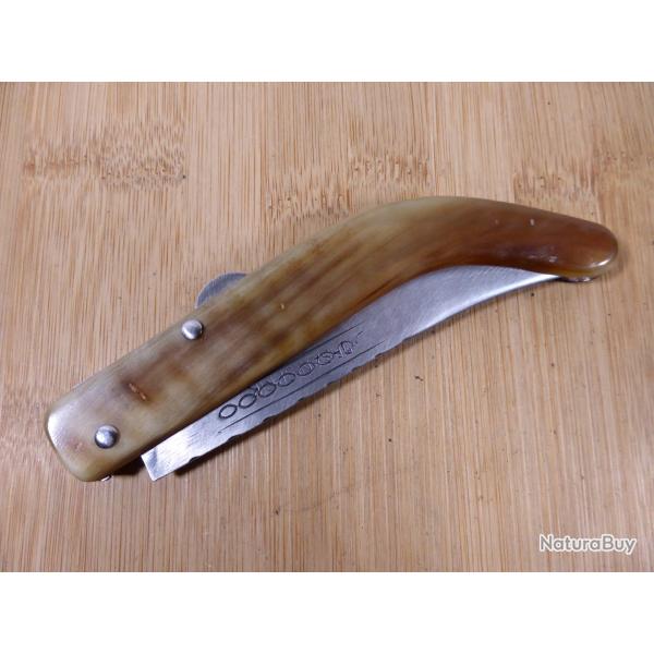 Couteau rgional Turque de berger corne  systme sign SERIK TURKEY