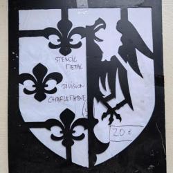 POCHOIR MÉTALLIQUE DE L INSIGNE DE LA 33 EME DIVISION