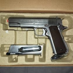 colt m1911 silver co2 blow back neuf