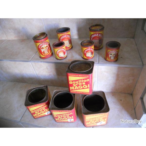 boites collection poule au pot et maggi pouvaient se trouver dans les casemattes de la ligne maginot