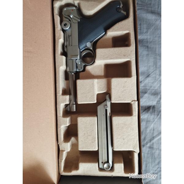 rplique luger p08 silver neuf