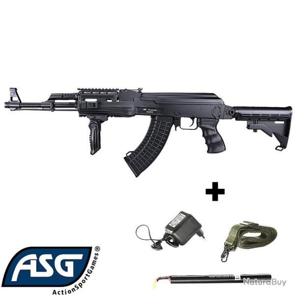 Fusil AEG AK47 Airsoft ASG Arsenal SLV M7TI - Pack complet