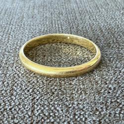 Grand anneau en or jaune 18 carats - taille 63 - bague - alliance