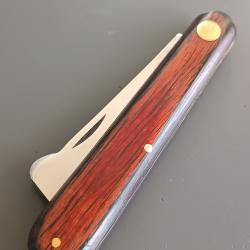 ANCIEN COUTEAU DE MÉTIER, THIERS, manche bois.