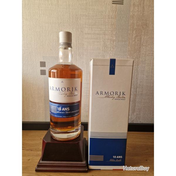 Whisky single malt ARMORIK 10 ans edition limite 2019