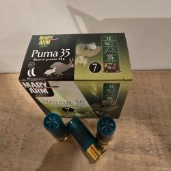 carton de 10 boite de cartouches Mary Arm puma 35 12/70 plomb de 7