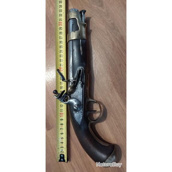 pistolet  silex modle AN VIII , AN 8
