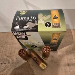 Lot de 3 boite de cartouches Mary Arm Puma 36 12/70 plomb de 5 bourre jupe