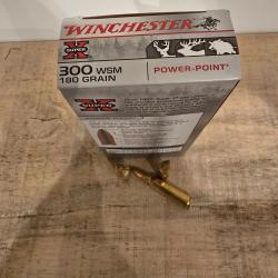 Boite de 20 cartouches winchester power point 300 wsm 180 gr