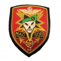 Insigne US Mac Sog brodé or cannetille ref 178 box 344