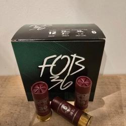 Lot de 6 boite de cartouches Fob 36 12/70 plomb de 6 bourre jupe