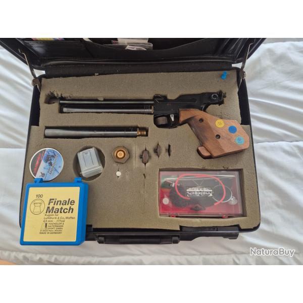 Pistolet feinwerkbau 102 air comprim co2 main droite comptition.