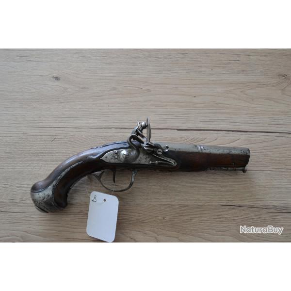 Pistolet  silex XVIIIme  - calibre 13,5 mm