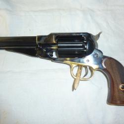 Revolver Pietta Remington 1858 Sheriff Cal44- Carcasse jaspée - Crosse quadrillée - Barillet flûté