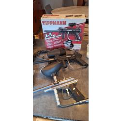 Fusil Paintball Tippman A5 + View Loader Prodigy E-Grip + equipements