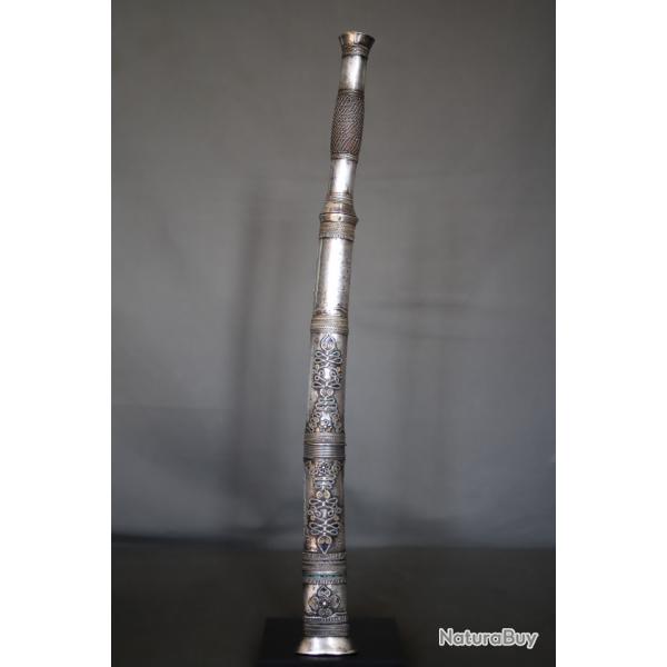 Grande dague de type dha des ethnies L et Shan - Asie du Sud Est, fin 19me dbut 20me sicle