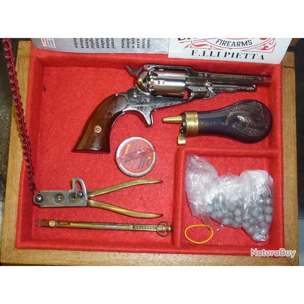 REVOLVER PIETTA 1863 REMINGTON POCKET NICKELE  CAL 31 - RPBN31 -