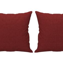 Coussins décoratifs rouge bordeaux 40x40 cm tissu polyester coton confort design intérieur
