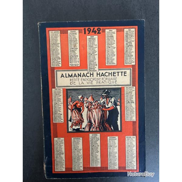 ALMANACH HACHETTE 1942