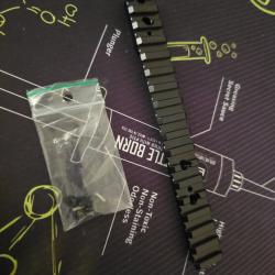 Rail Spuhr - Remington 700 - action courte - R-7002 REMINGTON 700 SA SCOPE BASE 0MIL EXTENDED