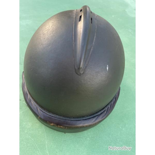 Casque Franais dit Jeanne d'Arc  mod.1945 avec bourrelet marron