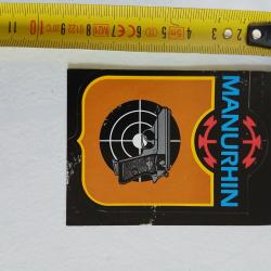 Autocollant manurhin 4