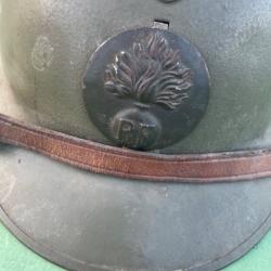 Casque Adrian 1915 Kaki Infanterie fabricant Carpentier