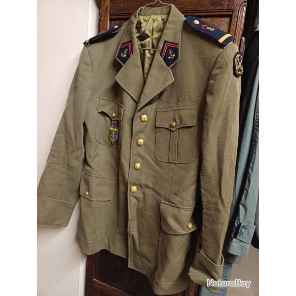 Ancienne vareuse militaire mod.59 adjudant-chef Infanterie de Marine - Djibouti