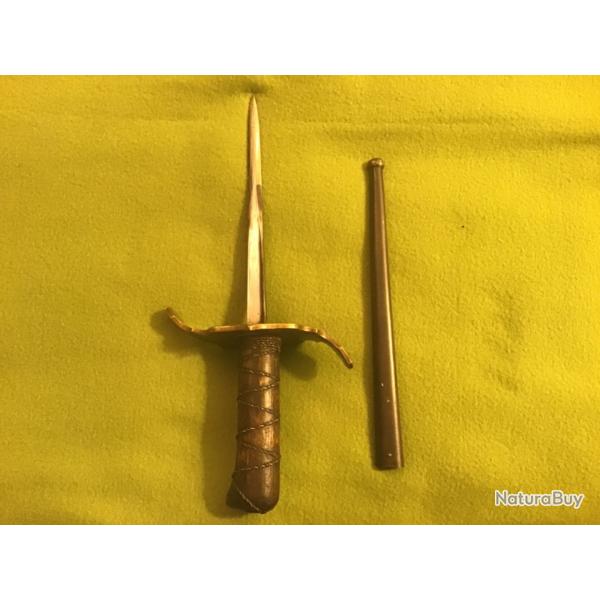 COUTEAU DE TRANCHE 14-18 WW1 fabrication artisanale Art de tranches