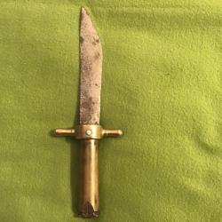 POIGNARD DE COMBAT WW2. fabrication artisanale. Ou  Art de tranchées