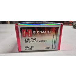 Ogives Hornady 338 Lapua magnum 285gn ELDM