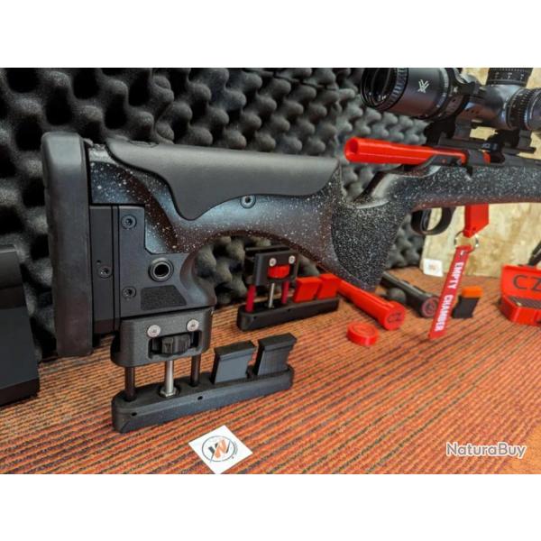 CZ 457 LRP 22LR -Monopod rglable Support de sac rglable PETIT V3 /TIGE INOX (bag rider)