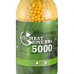 Billes pour arme BB Combat Zone - Jaune - 6 mm x5000