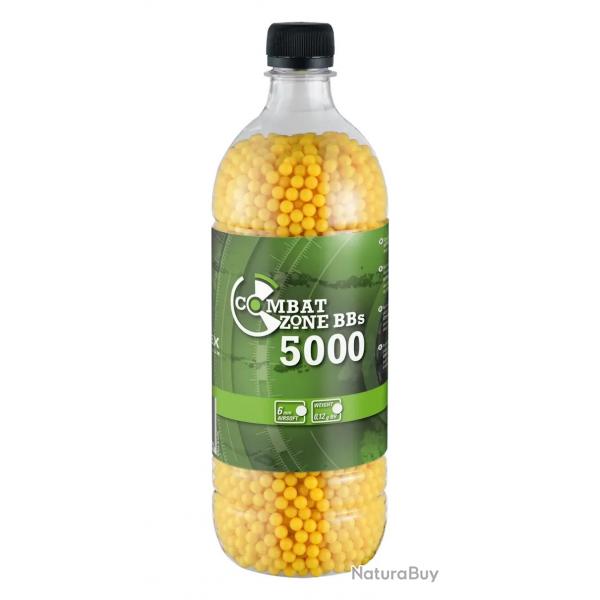 Billes pour arme BB Combat Zone - Jaune - 6 mm x5000
