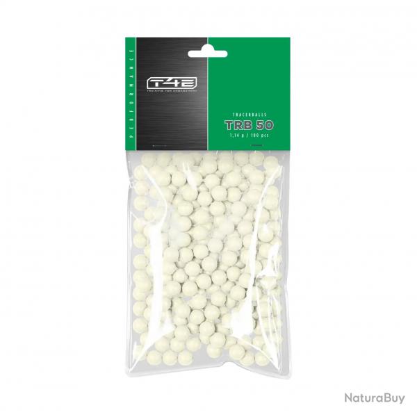 Billes pour arme de dfense T4E Fluorescentes - Cal. 50 x100