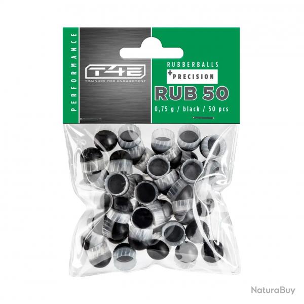 Billes pour arme de dfense T4E Caoutchouc prcision - Cal. 50 x50