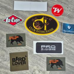 autocollant chasse lot 1