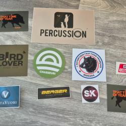 autocollant chasse lot 6