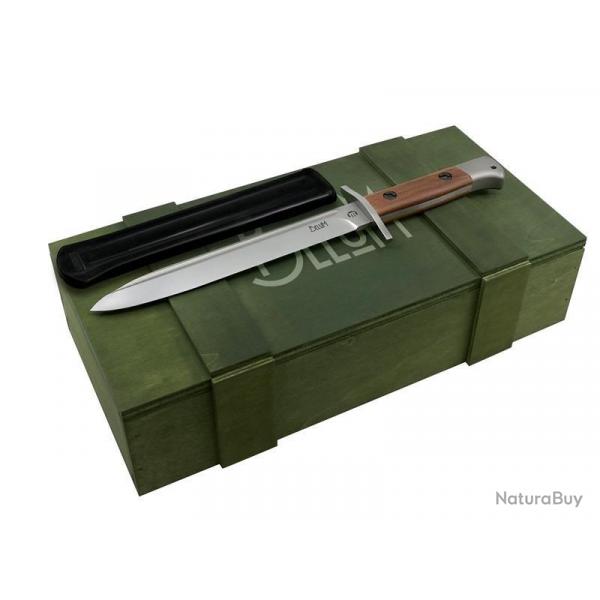Dague Maserin "BELUM" lame 20cm manche bois de santos livree en caisse "militaire"