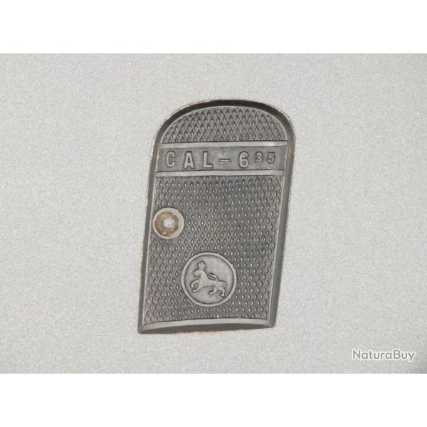 Plaquette droite de pistolet marque inconnue cal.6,35