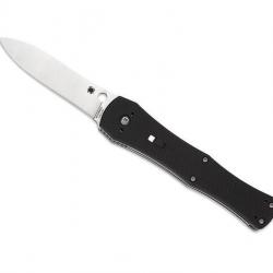 Couteau papillon Spyderco JANISONG lame acier manche 12.5cm g10 noir