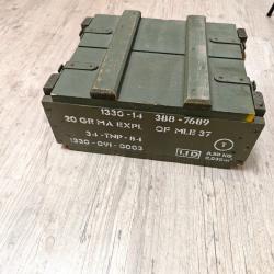 Caisse en Bois Militaire Française Modèle 1937