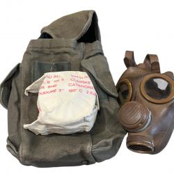 Masque anti Gaz ANP 63 Armée Francaise 1970 vintage
