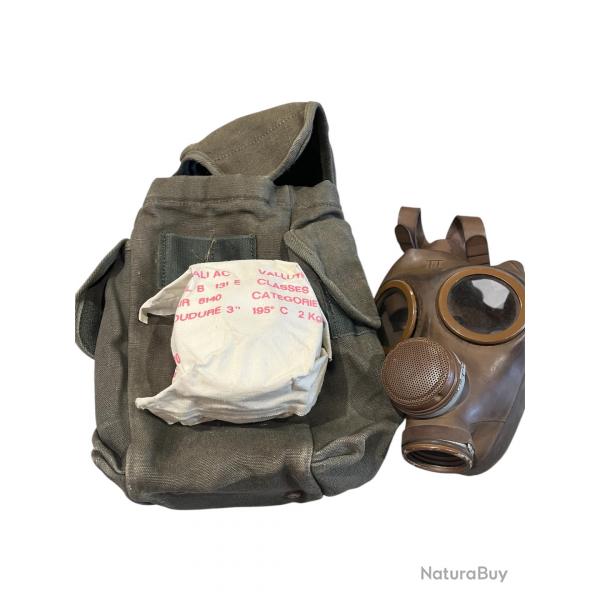 Masque anti Gaz ANP 63 Arme Francaise 1970 vintage