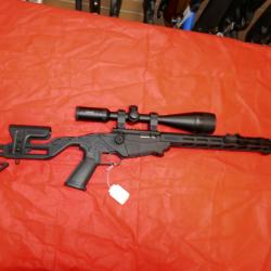 Carabine RUGER PRECISION RIMFIRE en 22Lr avec lunette HAWKE VANTAGE 4-16X50 et bipied UTG
